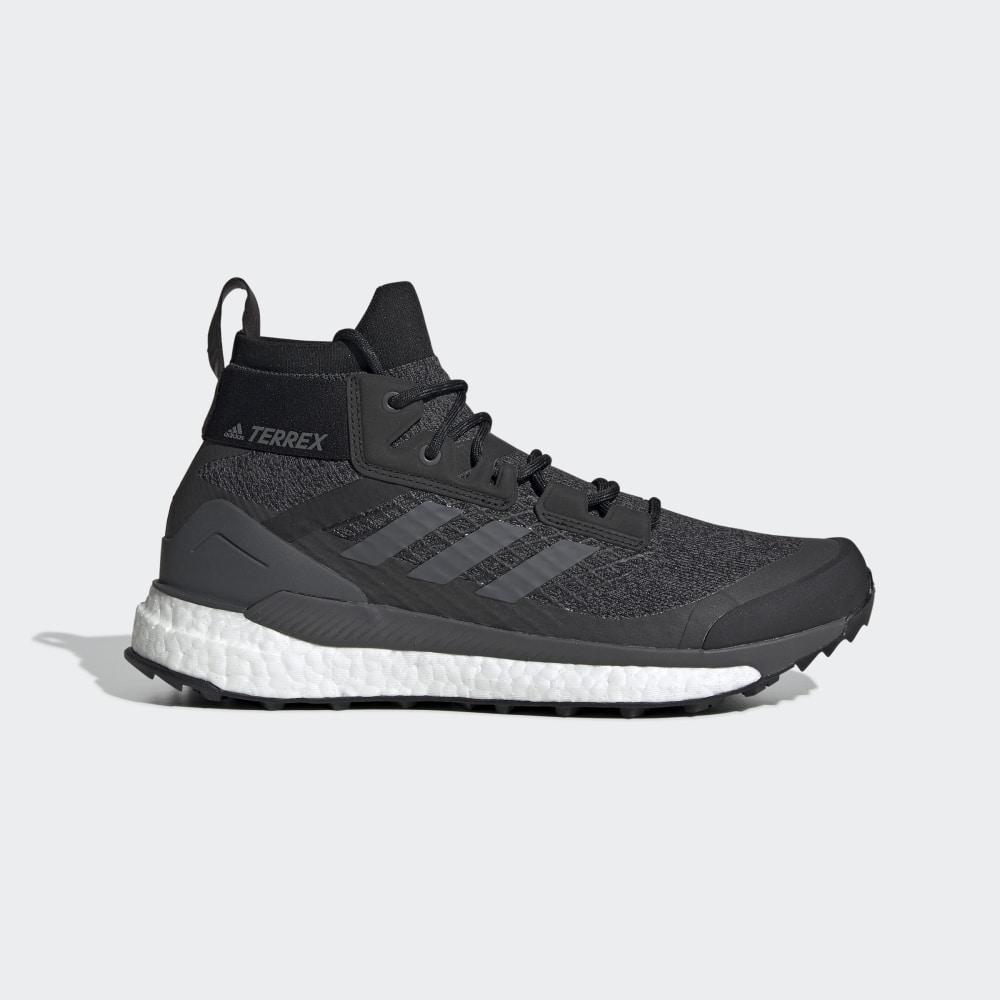 Bocanci Munte Adidas Terrex Free Hiker Barbati Romania - Negrii/Gri/Portocalii D97203